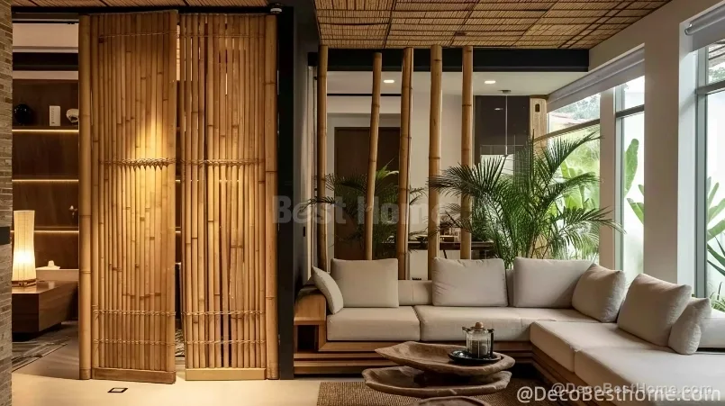 Moso bamboo poles