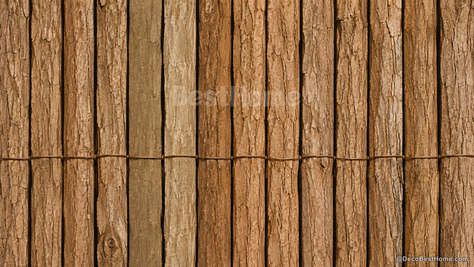 Brise-vue en écorce : une intimité naturelle et rustique au jardin