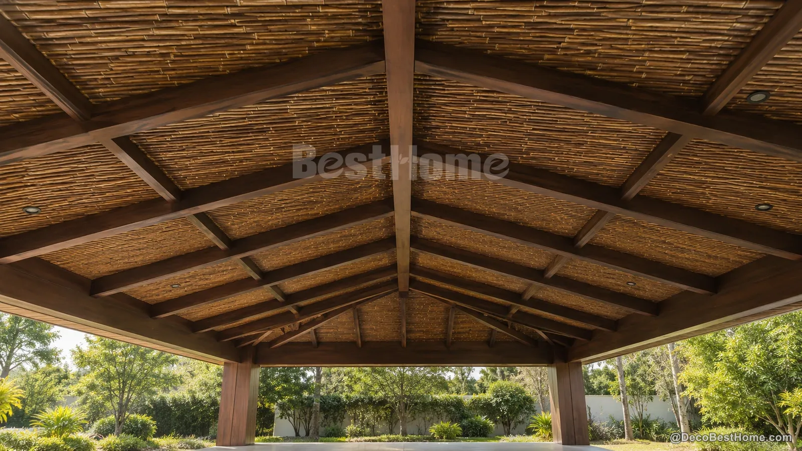 Rouleaux de bambou naturel pour plafonds : faux plafonds naturels, le meilleur choix
