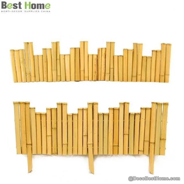 Bamboo edging with feet