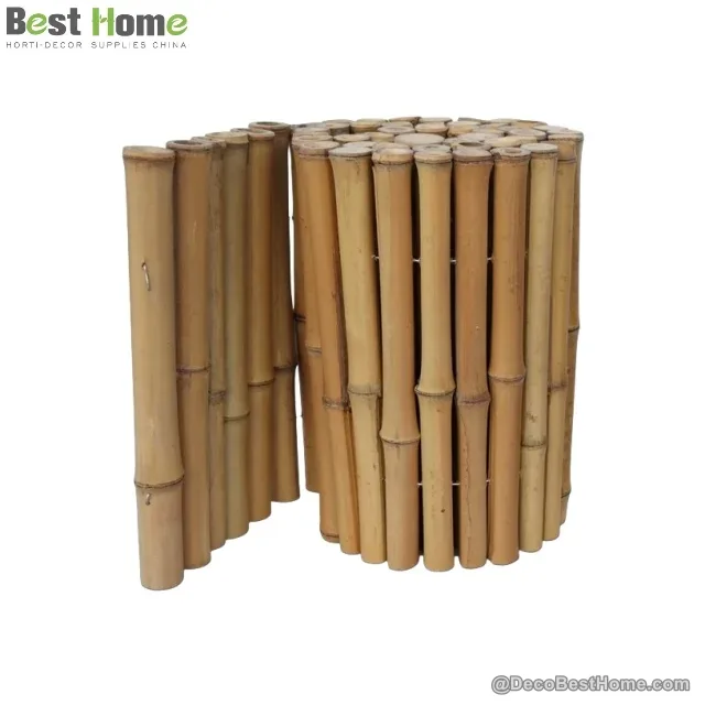 Natural bamboo edging
