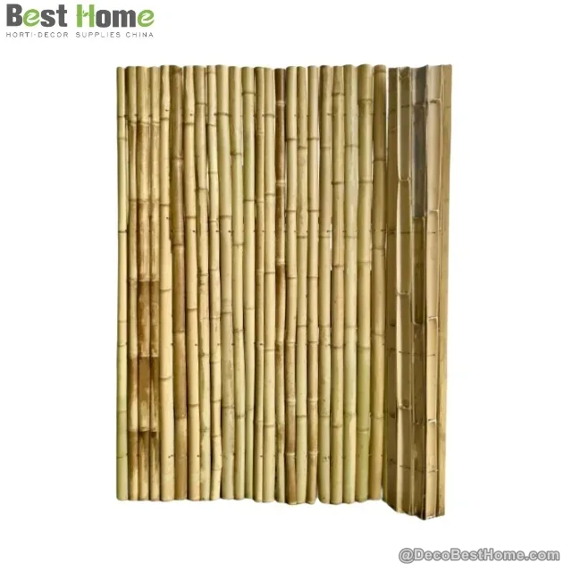 Half-round natural fence