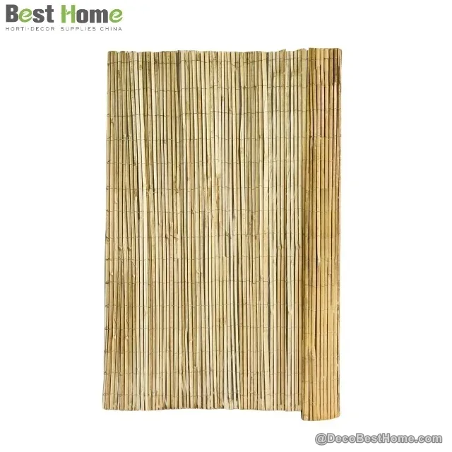 Split bamboo slat fence