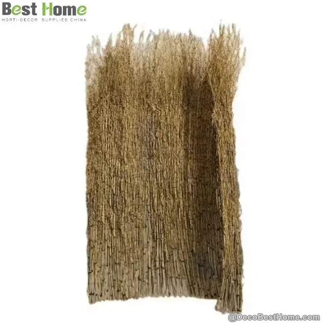 Bamboo twig fence