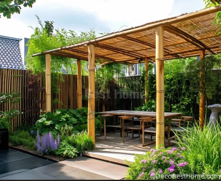 Guadua bamboo pergola