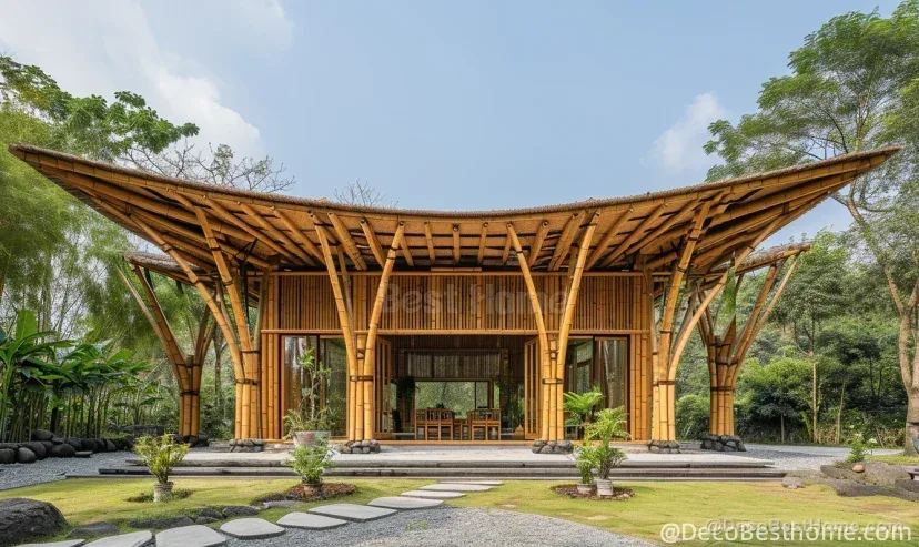 Outdoor bamboo build