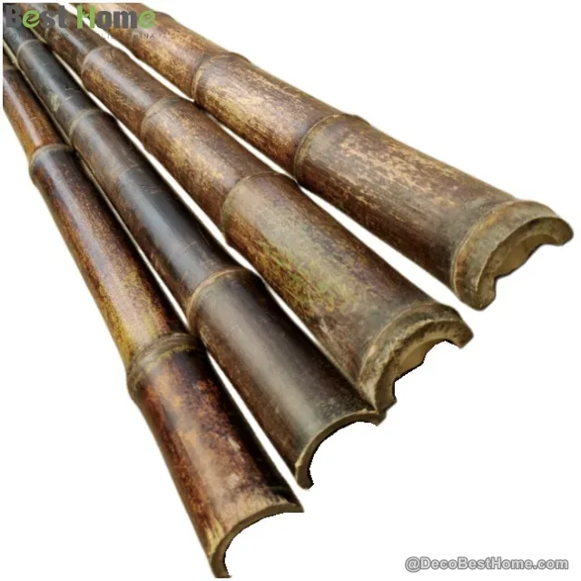 Half-round poles