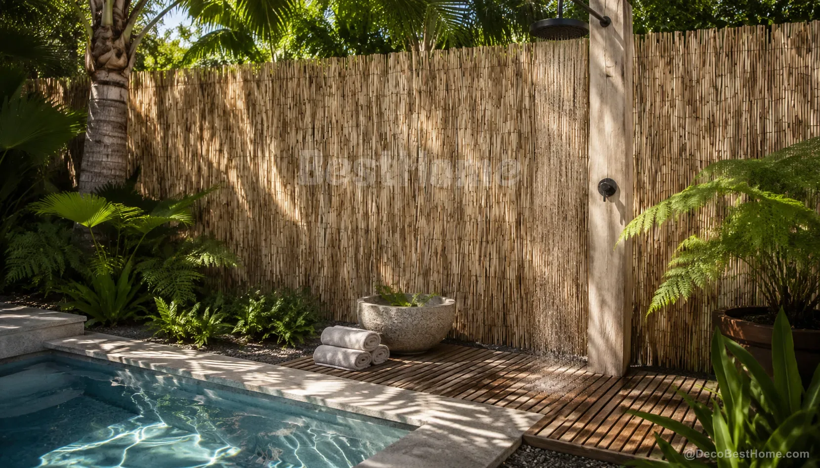 Budget unpeeled reed fence 3–6 mm
