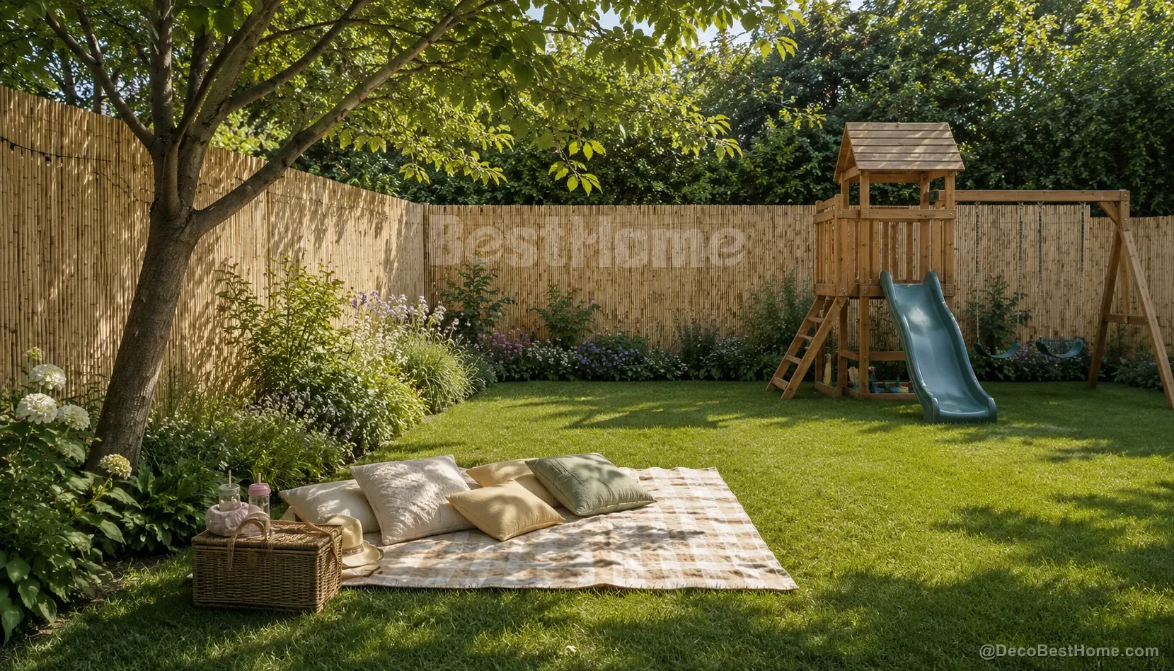 Extra-thick peeled reed fence 8–10 mm
