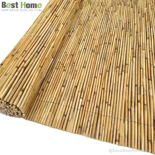 Extra-thick unpeeled reed fence 8–10 mm