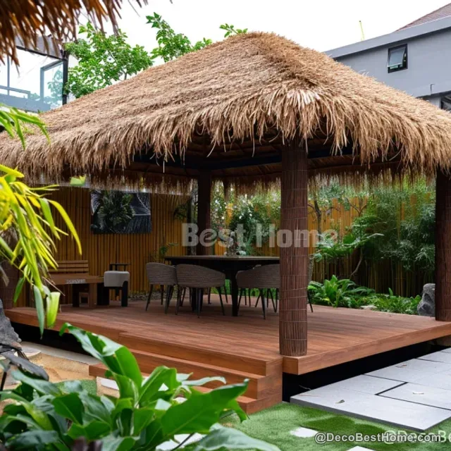 Thatch umbrellas
