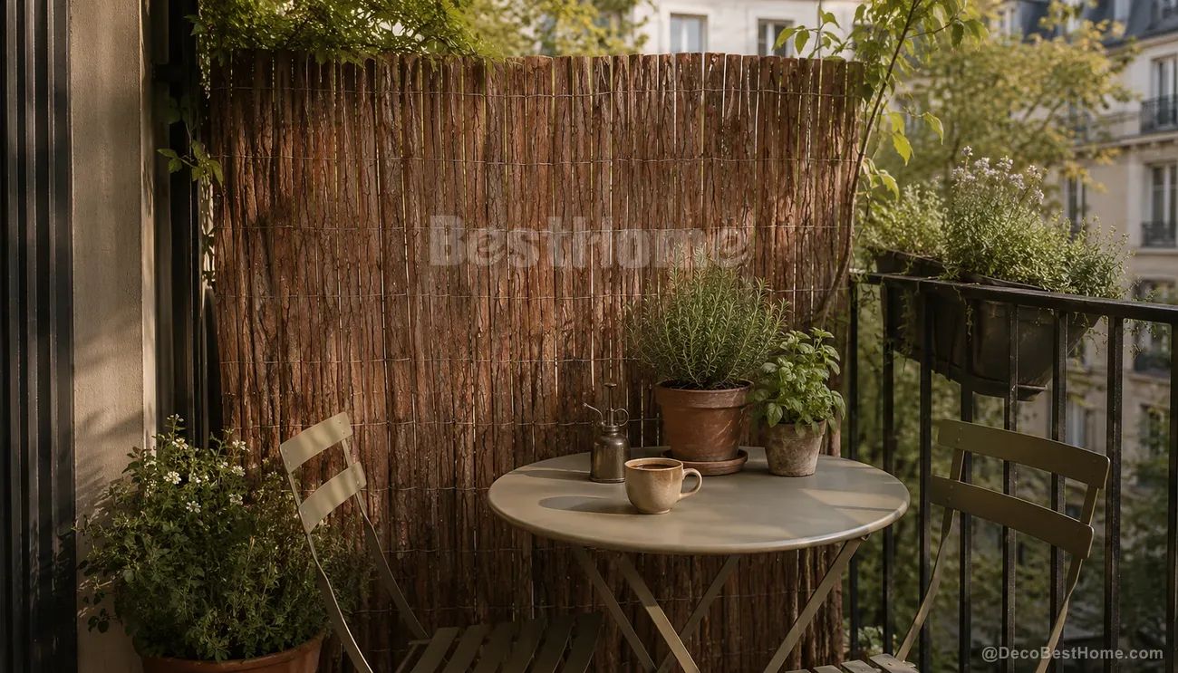 Bark fence